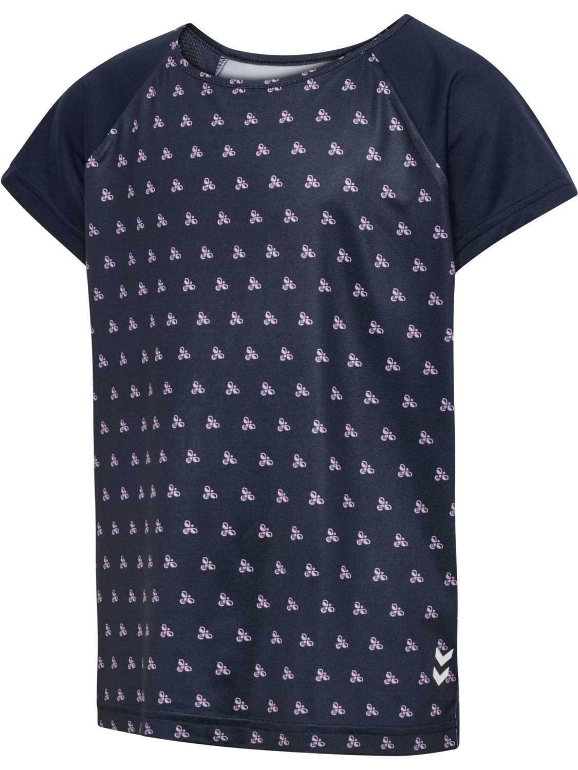 hmlJR MIX T-SHIRT S/S, BLACK IRIS, packshot