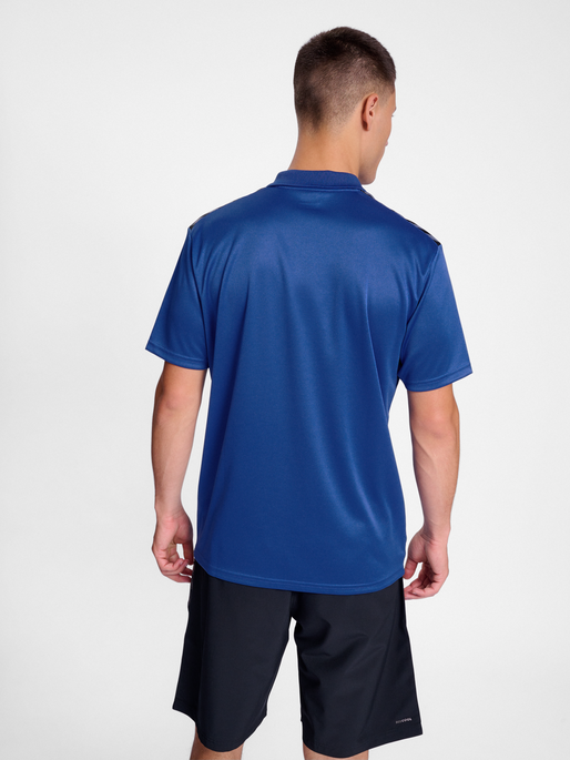 hmlAUTHENTIC FUNCTIONAL POLO, TRUE BLUE, model