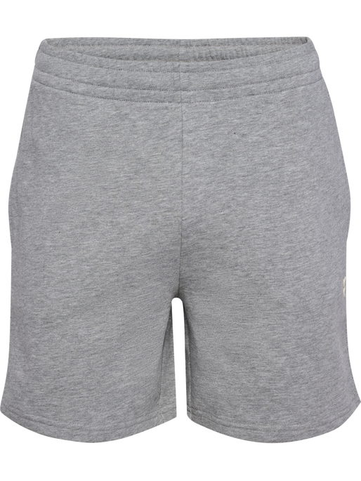 hmlPULSE SWEAT SHORTS, GREY MELANGE, packshot