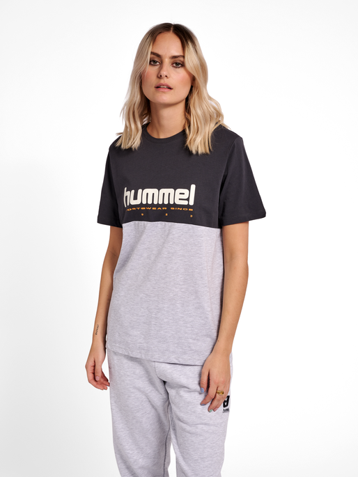 hummel LGC MANFRED T-SHIRT - LIGHT GREY MELANGE