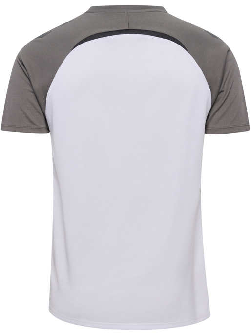 hmlLEAD 2.0 JERSEY S/S, WHITE/STEEL GRAY, packshot