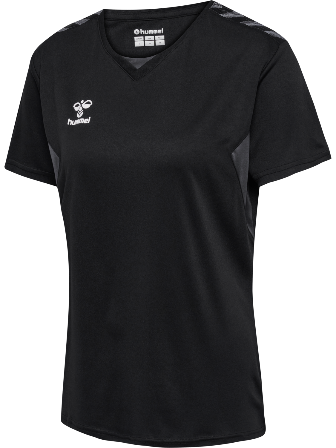 hmlAUTHENTIC PL JERSEY S/S WOMAN, BLACK, packshot