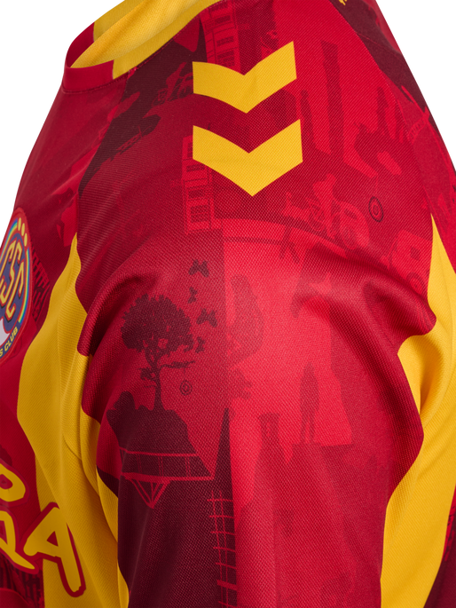 CSC 24/25 HOME JERSEY SS, TRUE RED/SPORTS YELLOW W/SPONS CSC 24/25 HOME JERSEY SS, TRUE RED/SPORTS YELLOW W/SPONS, packshot