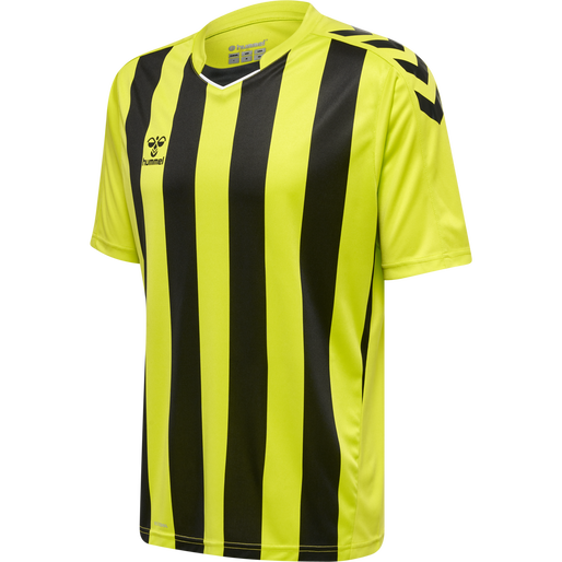 hmlCORE XK STRIPED JERSEY S/S, LIME POPSICLE/BLACK hmlCORE XK STRIPED JERSEY S/S, LIME POPSICLE/BLACK, packshot
