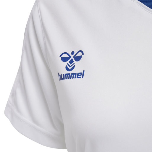 hmlCORE XK POLY JERSEY S/S WOMAN, WHITE/TRUE BLUE hmlCORE XK POLY JERSEY S/S WOMAN, WHITE/TRUE BLUE, packshot