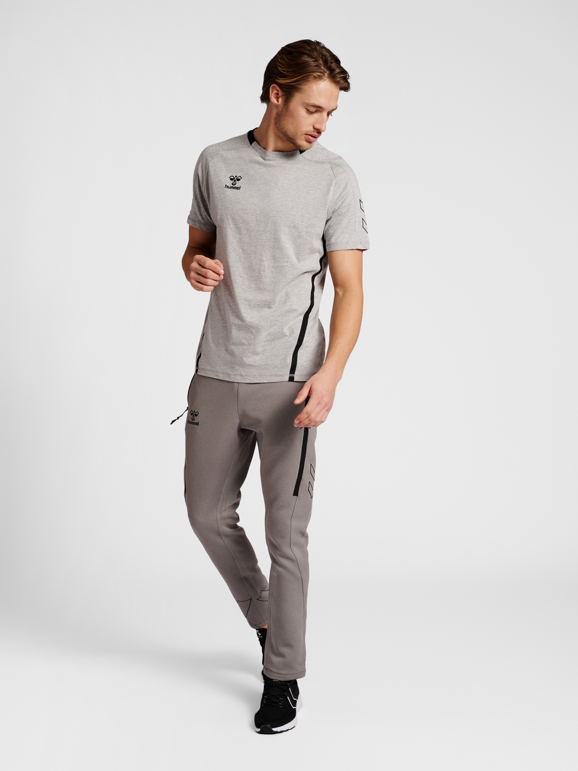 hummel CIMA XK PANTS - GREY MELANGE 