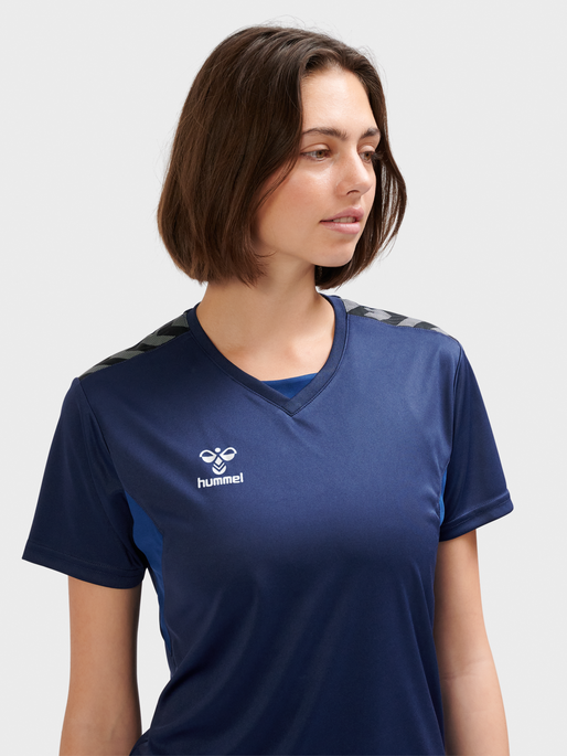 hmlAUTHENTIC PL JERSEY S/S WOMAN, MARINE, model