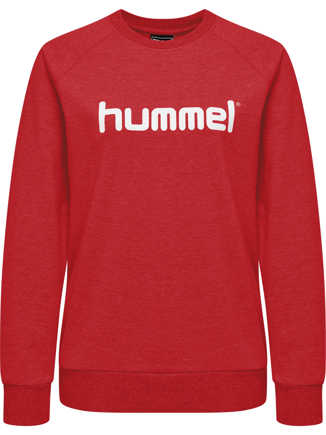 HMLGO COTTON LOGO SWEATSHIRT WOMAN, TRUE RED, packshot