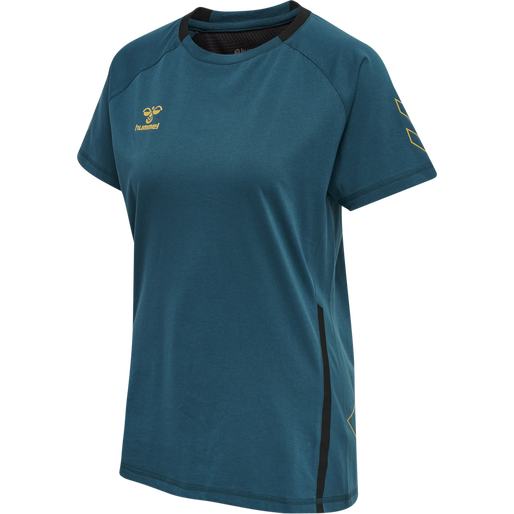 hmlCIMA XK T-SHIRT S/S WOMAN, BLUE CORAL, packshot
