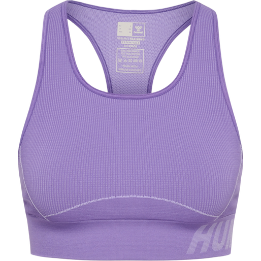 hmlTE CHRISTEL SEAMLESS SPORTS TOP, PAISLEY PURPLE/LAVENDER MELANG, packshot
