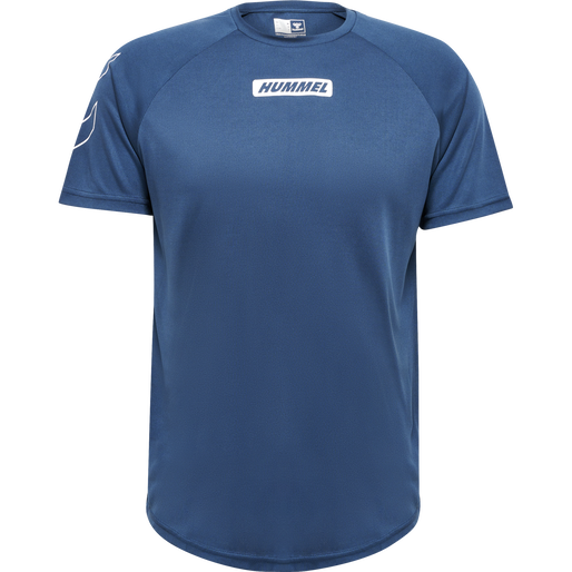 hmlTE TOPAZ T-SHIRT, INSIGNIA BLUE, packshot