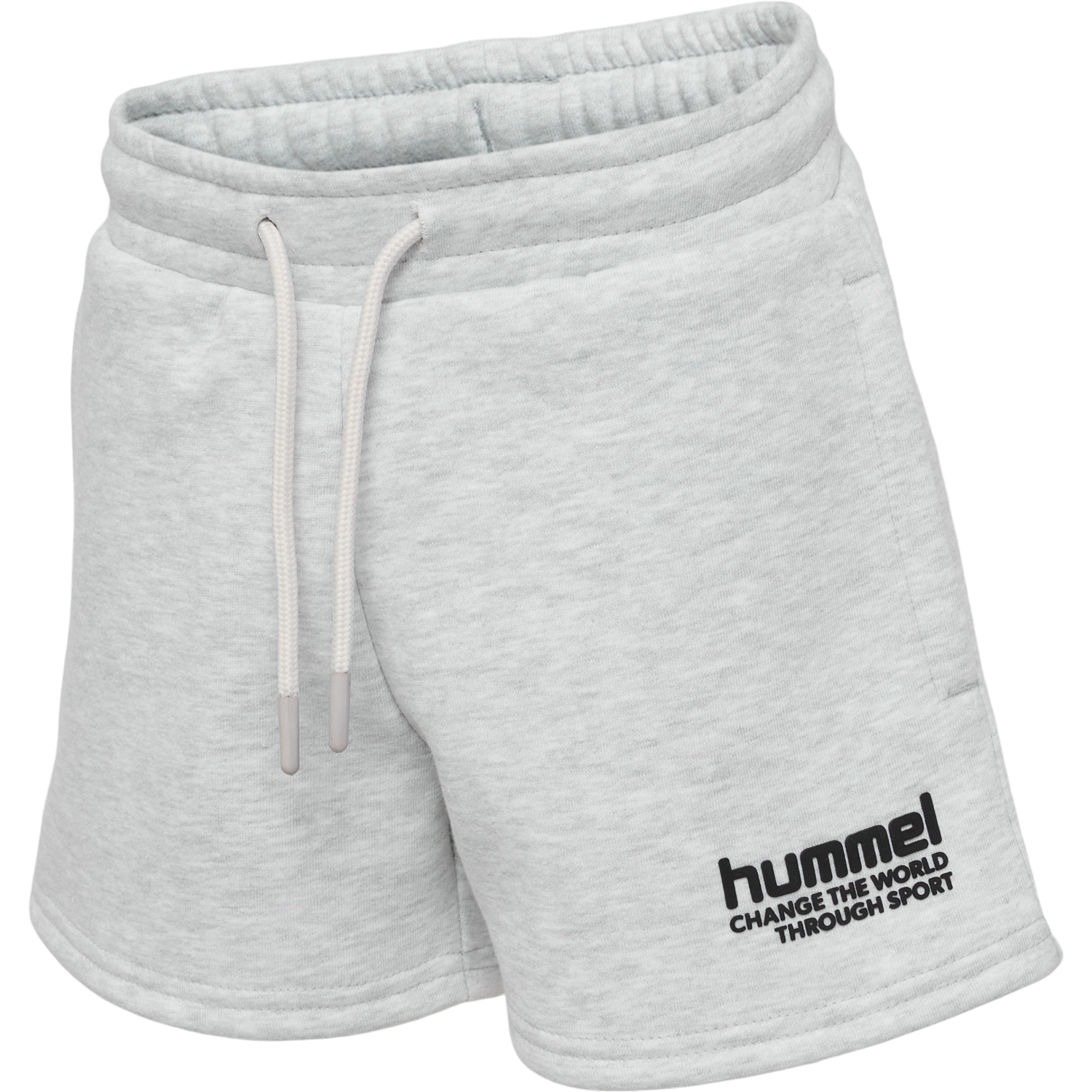 hmlPURE SHORTS, ULTRA LIGHT GREY MELANGE, packshot