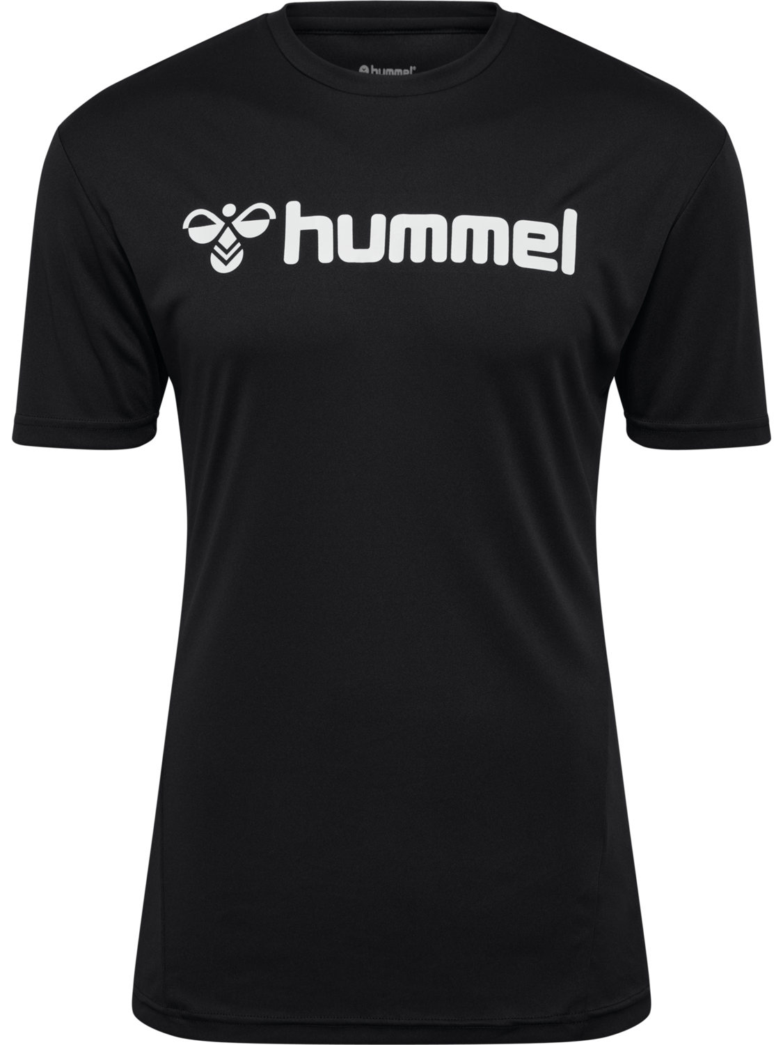 hmlLOGO JERSEY S/S, BLACK, packshot