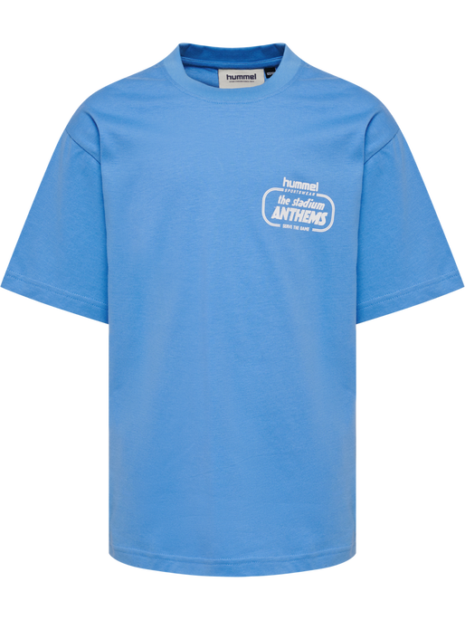 hmlJR LOOSE T-SHIRT S/S STADIUM, LICHEN BLUE, packshot
