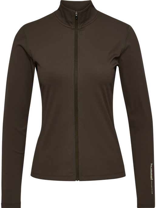 hmlPULSE W ZIP SHIRT L/S, DELICIOSO, packshot