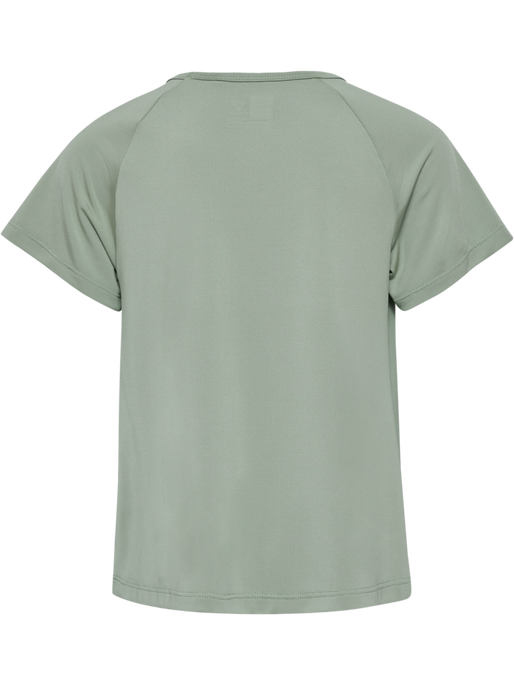 hmlLUNA TOP S/S, ICEBERG GREEN, packshot