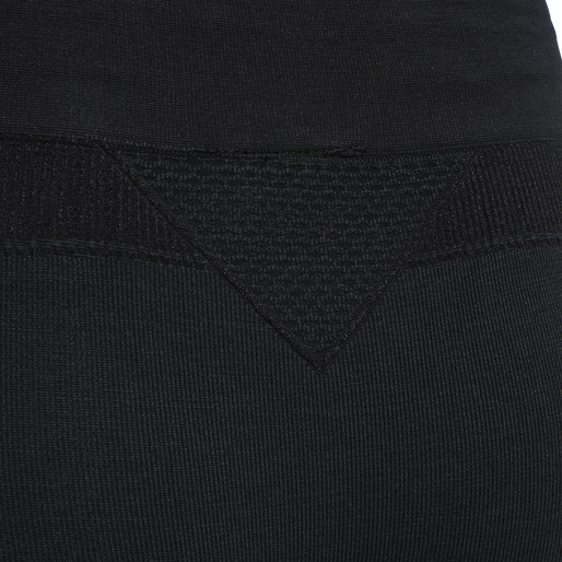 hmlCLEA SEAMLESS MID WAIST TIGHTS, BLACK MELANGE hmlCLEA SEAMLESS MID WAIST TIGHTS, BLACK MELANGE, packshot
