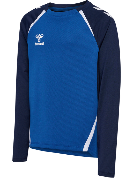 hmlLEAD 2.0 CREW SWEAT KIDS, TRUE BLUE/MARINE, packshot