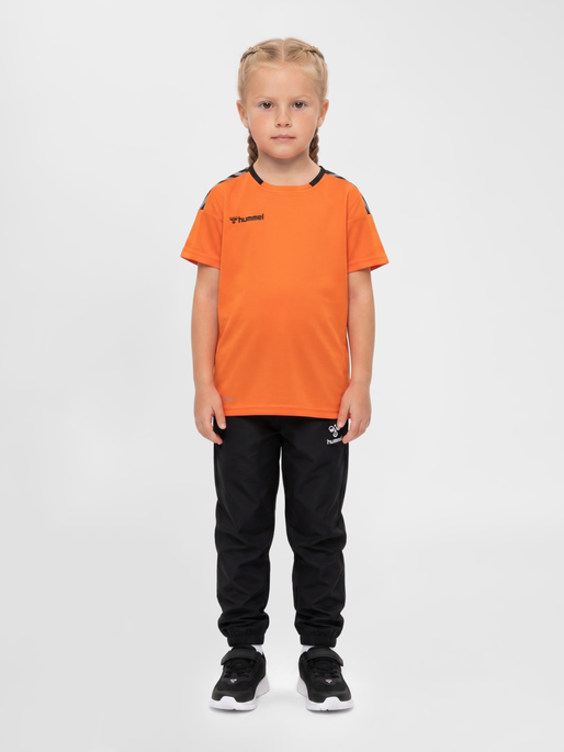 hmlAUTHENTIC KIDS POLY JERSEY S/S, TANGERINE, model