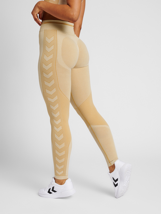 hummel MT LULU SEAMLESS SCRUNCH TIGHTS - CURDS & WHEY MELANGE