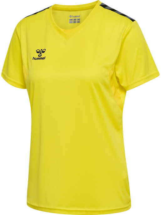 hmlAUTHENTIC PL JERSEY S/S WOMAN, BLAZING YELLOW, packshot