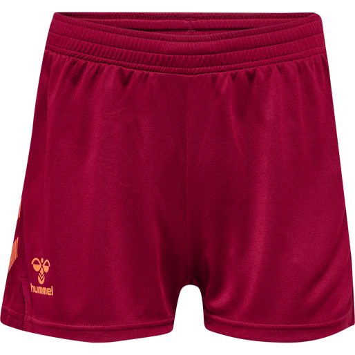 hmlONGRID POLY SHORTS WO, RHUBARB/NASTURTIUM, packshot