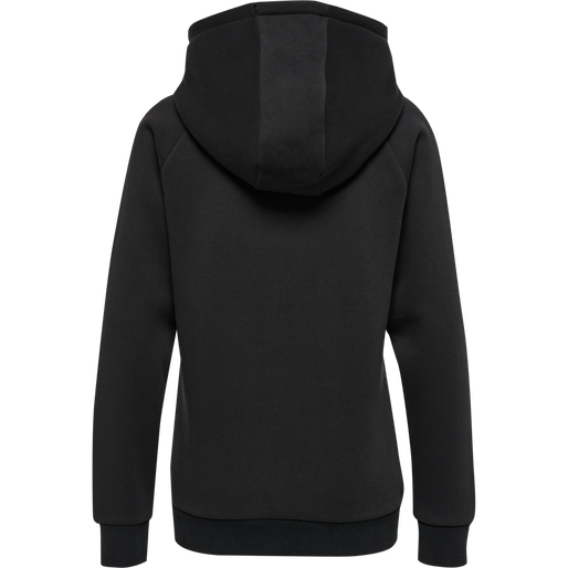 hmlRED HEAVY ZIP HOODIE WOMAN, BLACK, packshot