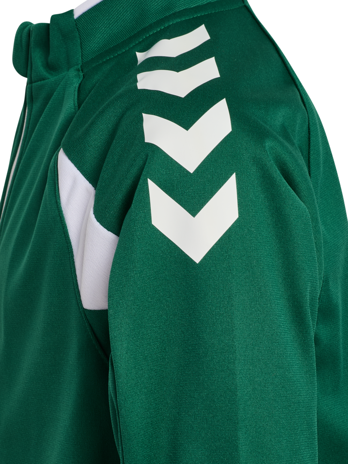 hmlCORE 2.0 TRACK ZIP JACKET KIDS, EVERGREEN/WHITE, packshot