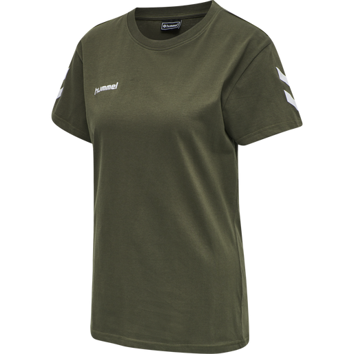 HMLGO COTTON T-SHIRT WOMAN S/S, GRAPE LEAF, packshot