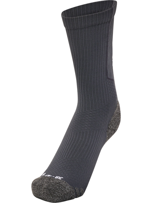 hmlPRO TRAINING SOCKS LOW, ASPHALT/WHITE, packshot