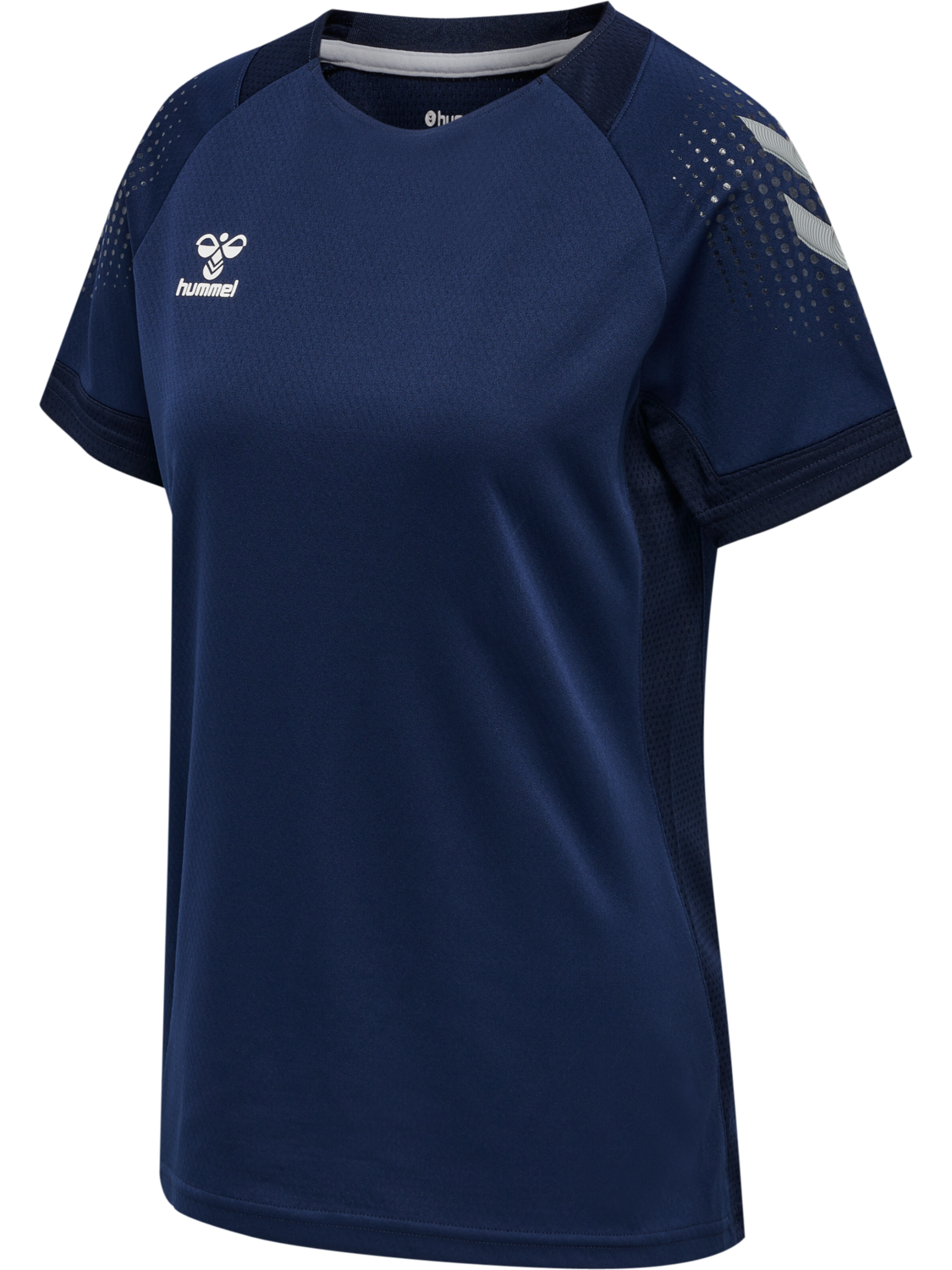 hmlLEAD WOMENS S/S POLY JERSEY, MARINE, packshot