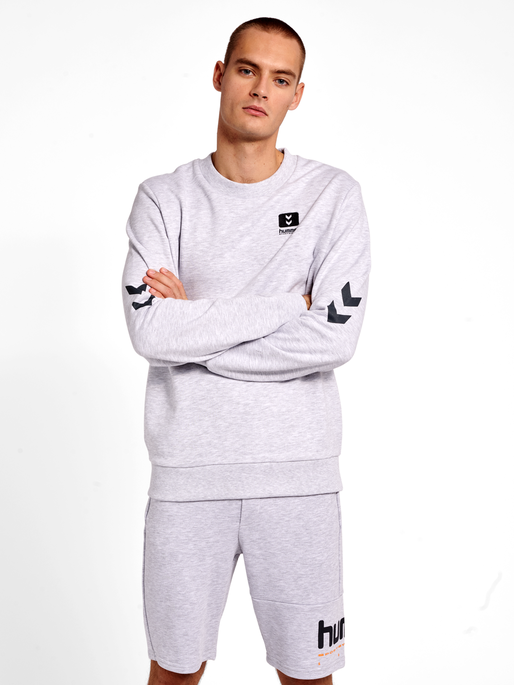 For en dagstur chef Kilauea Mountain hummel LGC LIAM SWEATSHIRT - LIGHT GREY MELANGE | hummel.net