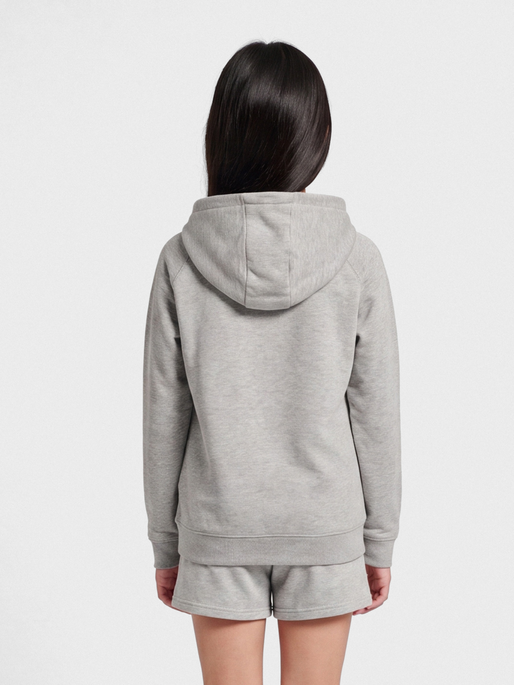 hmlRED CLASSIC HOODIE KIDS, GREY MELANGE, model