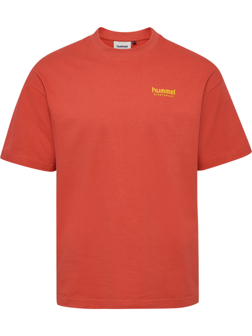 hmlLOOSE T-SHIRT S/S BEES STADIUM, PAPRIKA hmlLOOSE T-SHIRT S/S BEES STADIUM, PAPRIKA, packshot