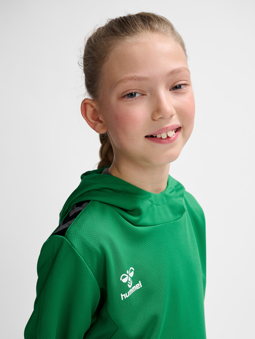 hmlAUTHENTIC PL HOODIE KIDS, JELLY BEAN, model