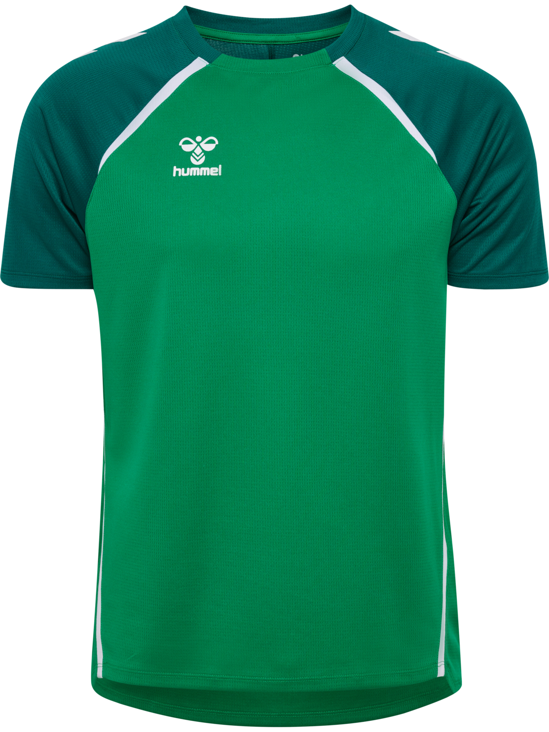 hmlLEAD 2.0 JERSEY S/S, JELLY BEAN/EVERGREEN, packshot