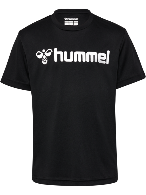 hmlLOGO JERSEY S/S KIDS, BLACK, packshot