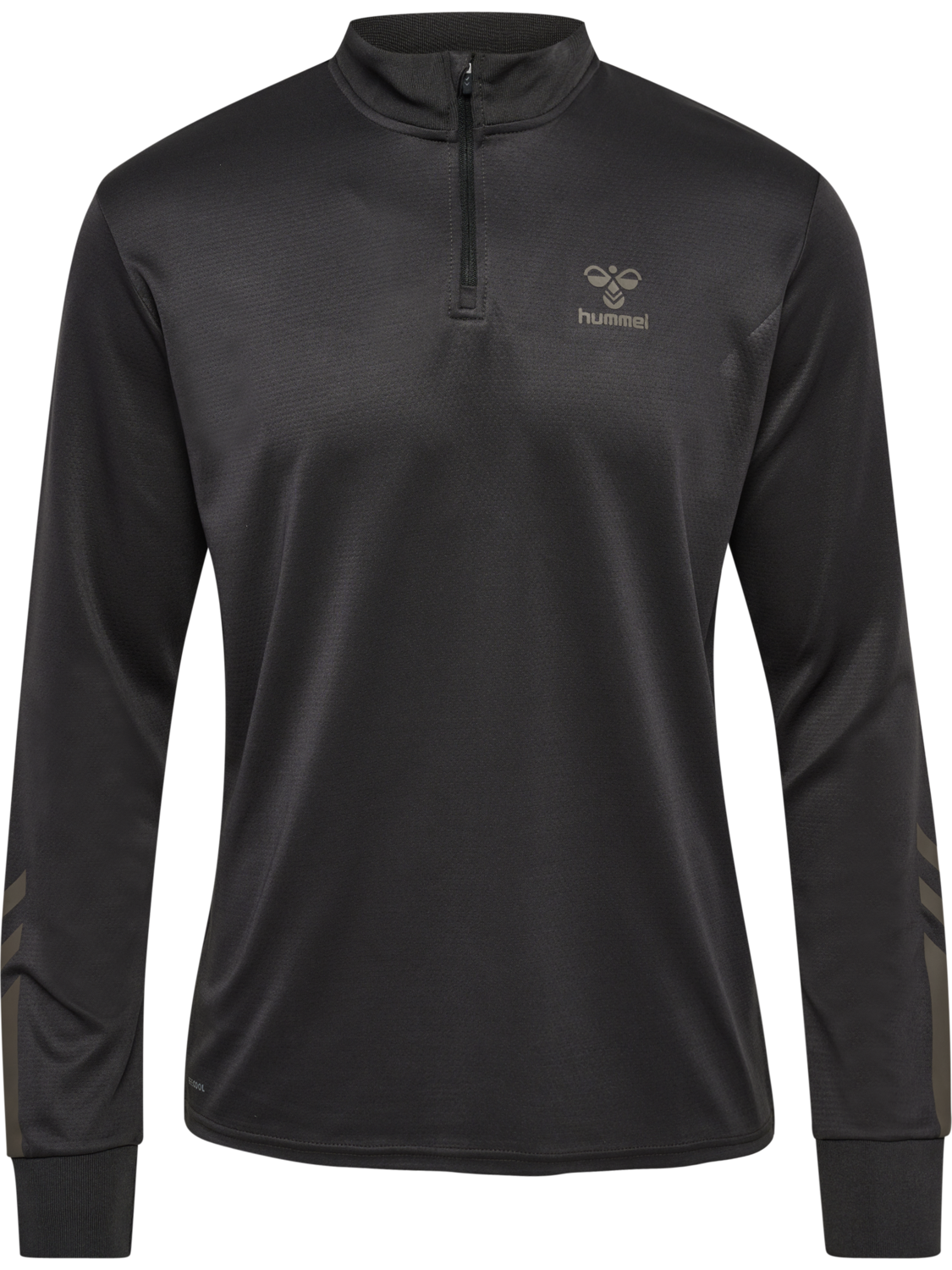 hummel ACTIVE PL HALF ZIP - OBSIDIAN/OLIVE NIGHT | hummel.net 