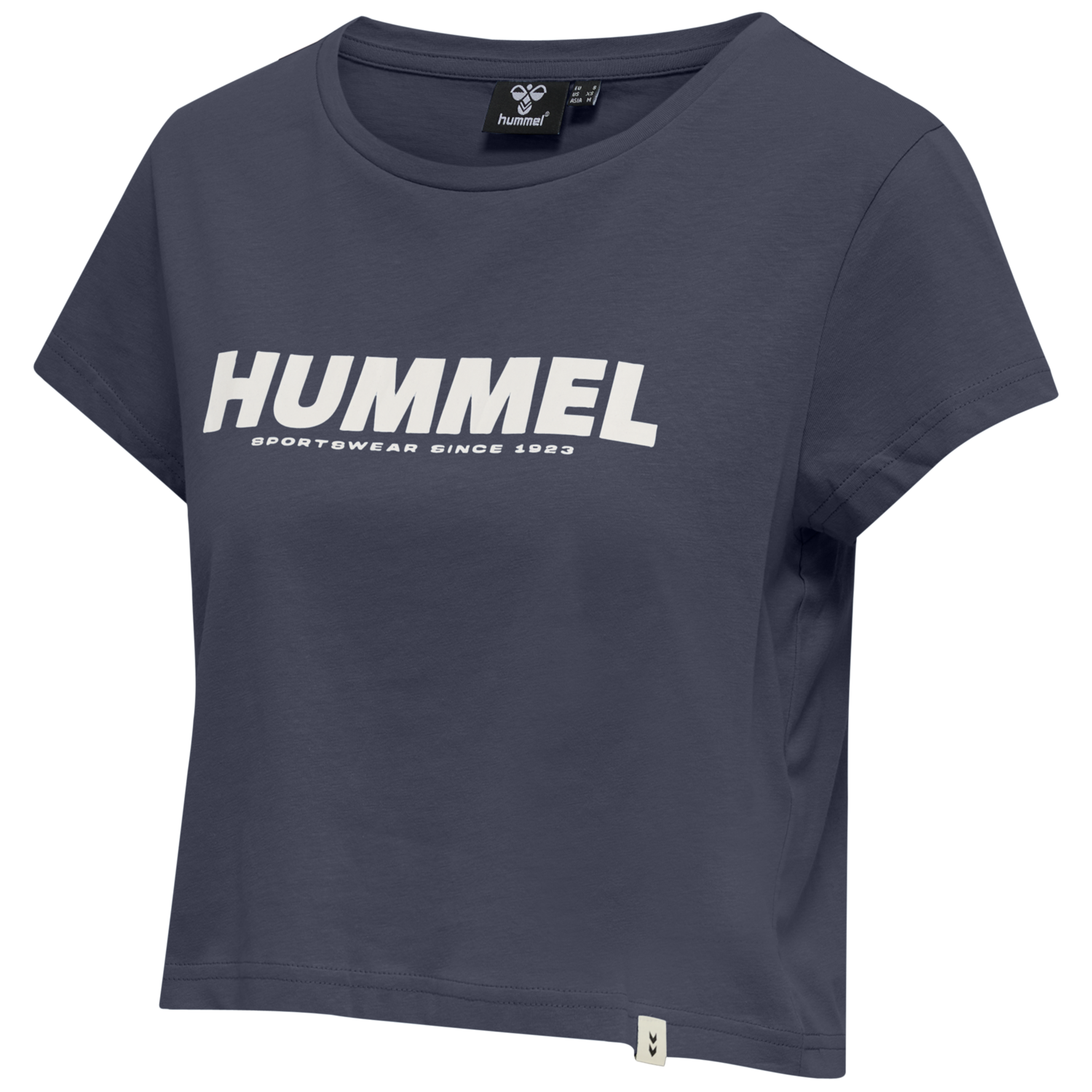 hmlLEGACY WOMAN CROPPED T-SHIRT, BLUE NIGHTS, packshot