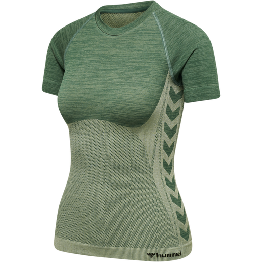 hmlCLEA SEAMLESS TIGHT T-SHIRT, LAUREL WREATH, packshot