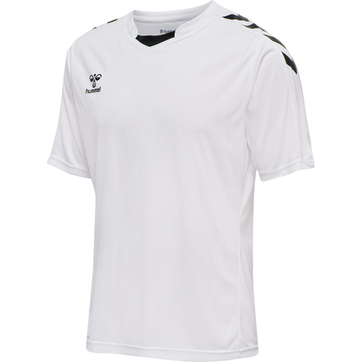 hmlCORE XK POLY JERSEY S/S, WHITE, packshot