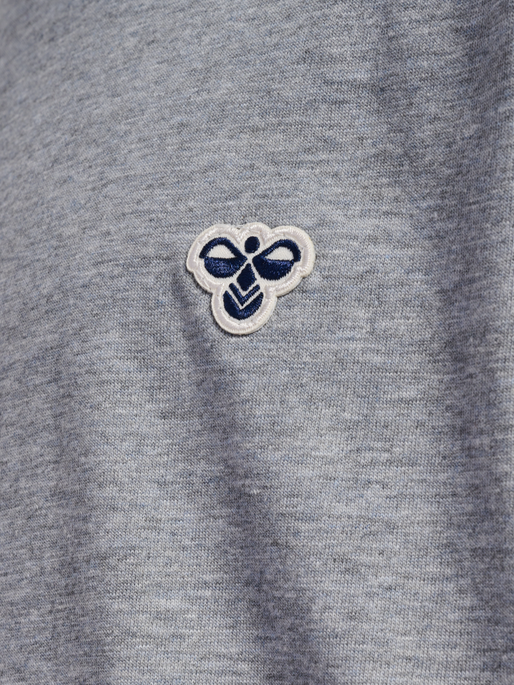 hmlJR LOOSE T-SHIRT S/S BEE, GREY MELANGE, packshot