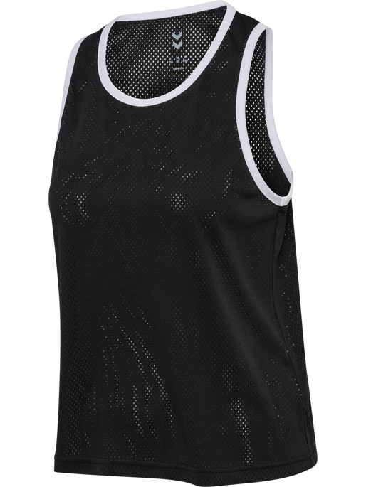 hmlPULSE MESH TANK TOP, BLACK, packshot