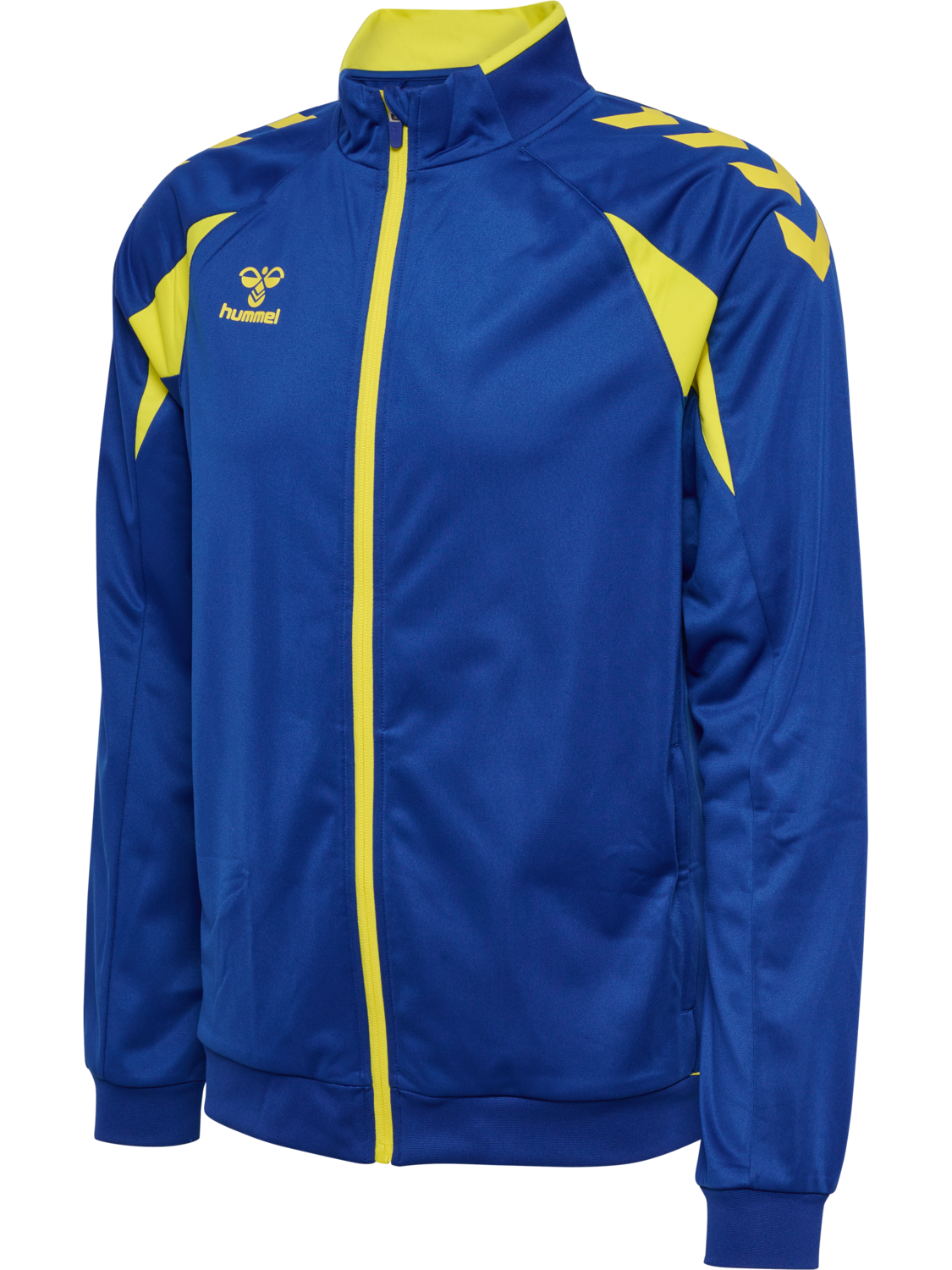 hmlCORE 2.0 TRACK ZIP JACKET, TRUE BLUE/BLAZING YELLOW, packshot