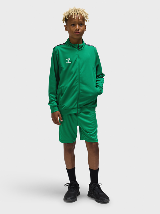 hmlAUTHENTIC PL ZIP JACKET KIDS, JELLY BEAN, model