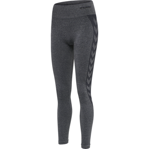 hmlCOCO SEAMLESS MID WAIST TIGHTS, ASPHALT, packshot