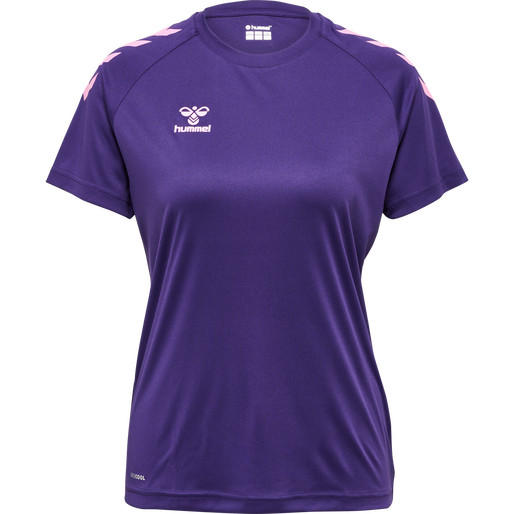 hmlCORE XK CORE POLY TEE  S/S WOMAN, ACAI, packshot