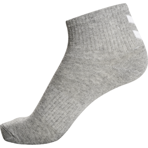 hmlCHEVRON 6-PACK  MID CUT SOCKS, BLACK/WHITE/GREY, packshot