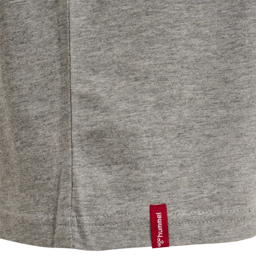 hmlRED BASIC T-SHIRT S/S, GREY MELANGE, packshot