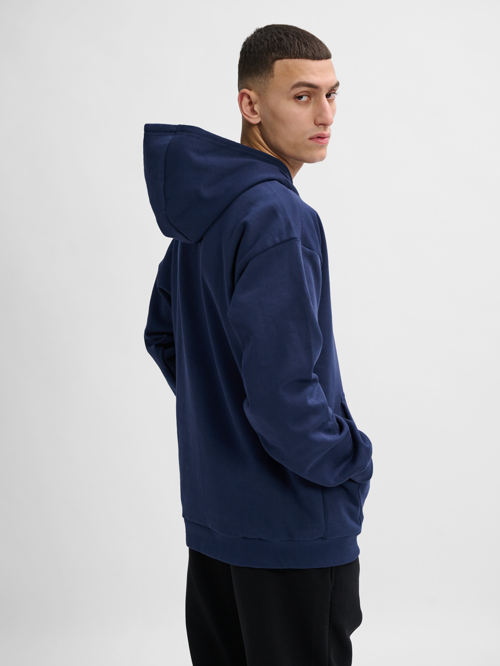 Navy hoodie dress online